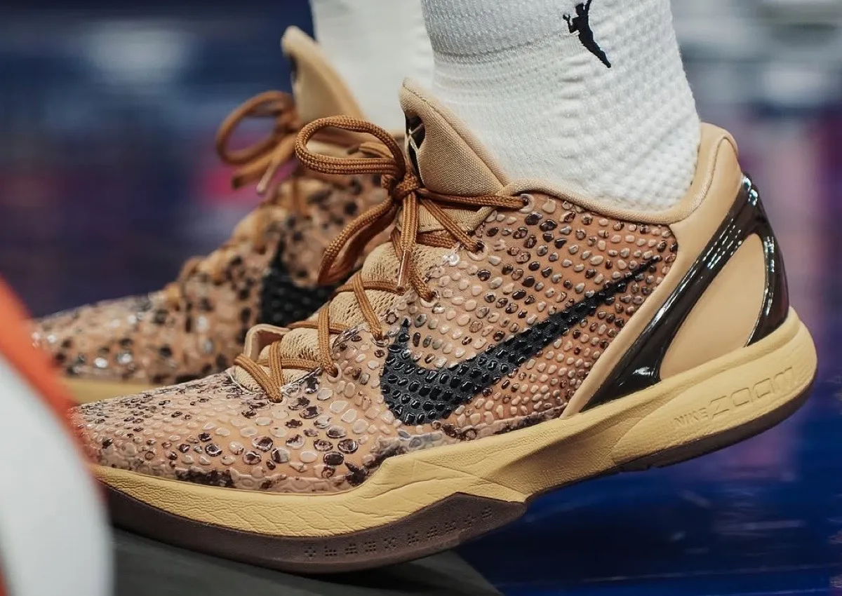 Arike Ogunbowale Nike Kobe 6 Protro Snakeskin Desert Camo PE