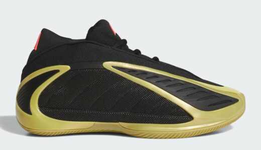 adidas Anthony Edwards 2「Gold Metallic」が6月5日海外発売！黒×ゴールドの精悍なシグネチャー【KJ1885】