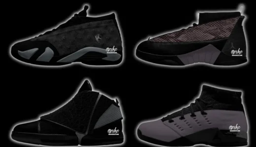 Air Jordan「Black Pack」がHoliday 2026に登場！AJ14 Low/15/16/17 Lowの異色4型をオールブラックで