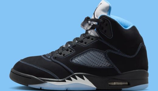 Air Jordan 5「Black/University Blue」が6月20日海外発売！2006年LSの名作がUNCカラーで20周年復活【DD0587-008】