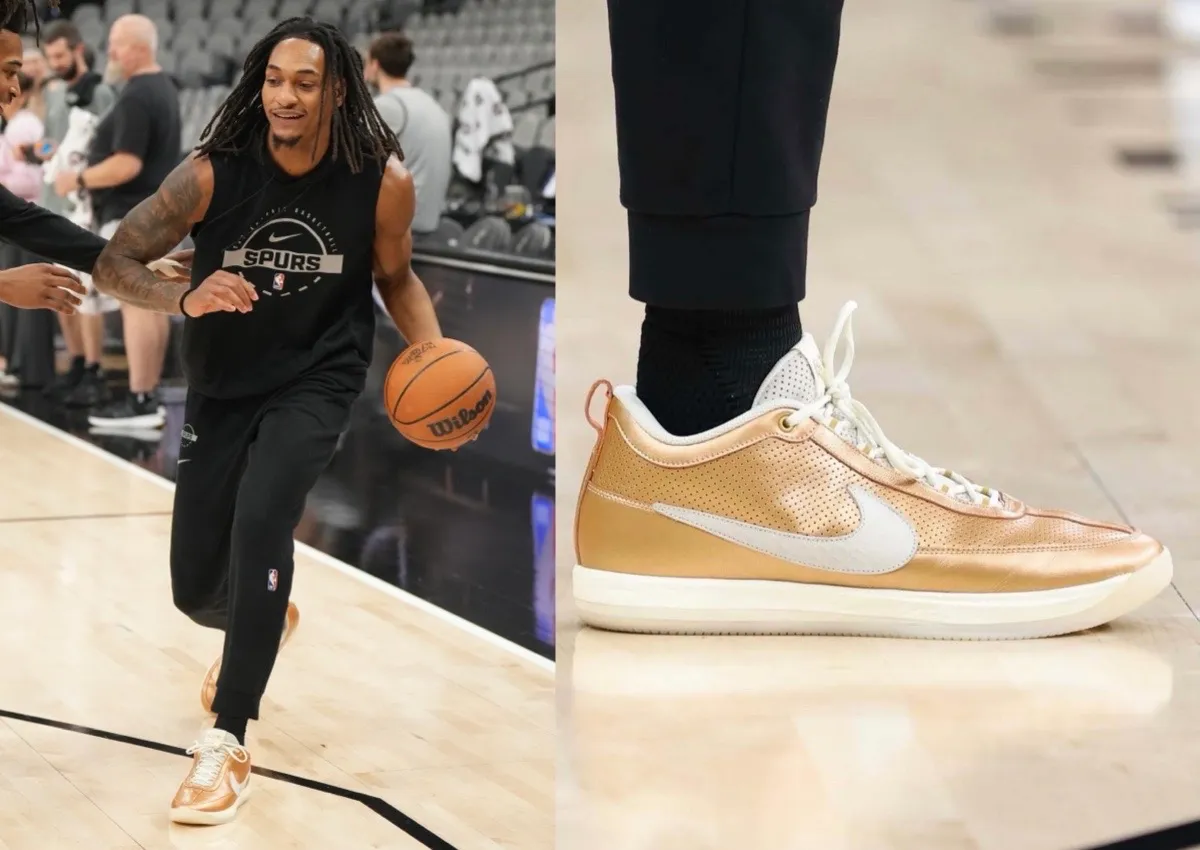 Devin Vassell Nike Book 2 Gold NBA Finals PE