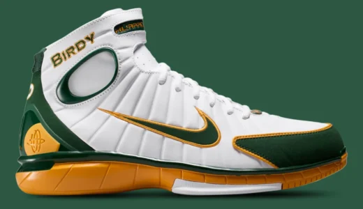 Nike Air Zoom Huarache 2K4「Sue Bird」PEがオフィシャル化！2004年王者カラーで7月24日海外発売【IW1884-100】