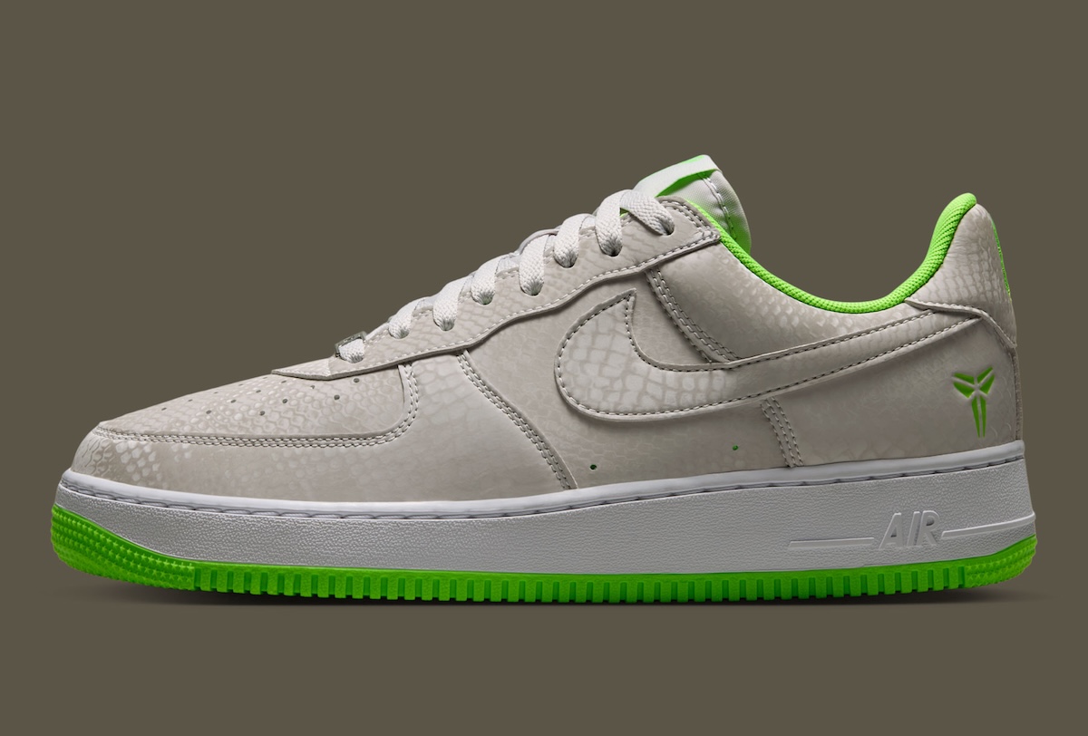 Kobe Bryant Nike Air Force 1 Low Vast Grey Electric Green