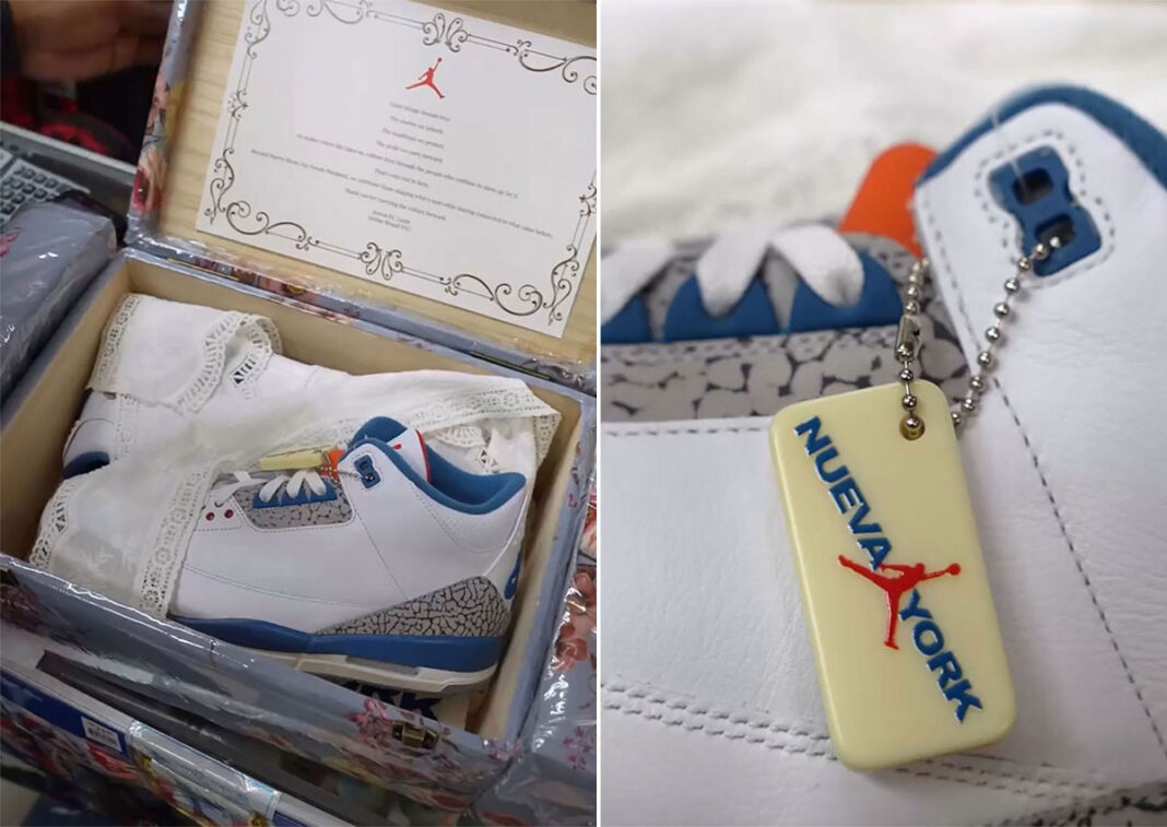 Air Jordan 3 True Blue Puerto Rico Packaging