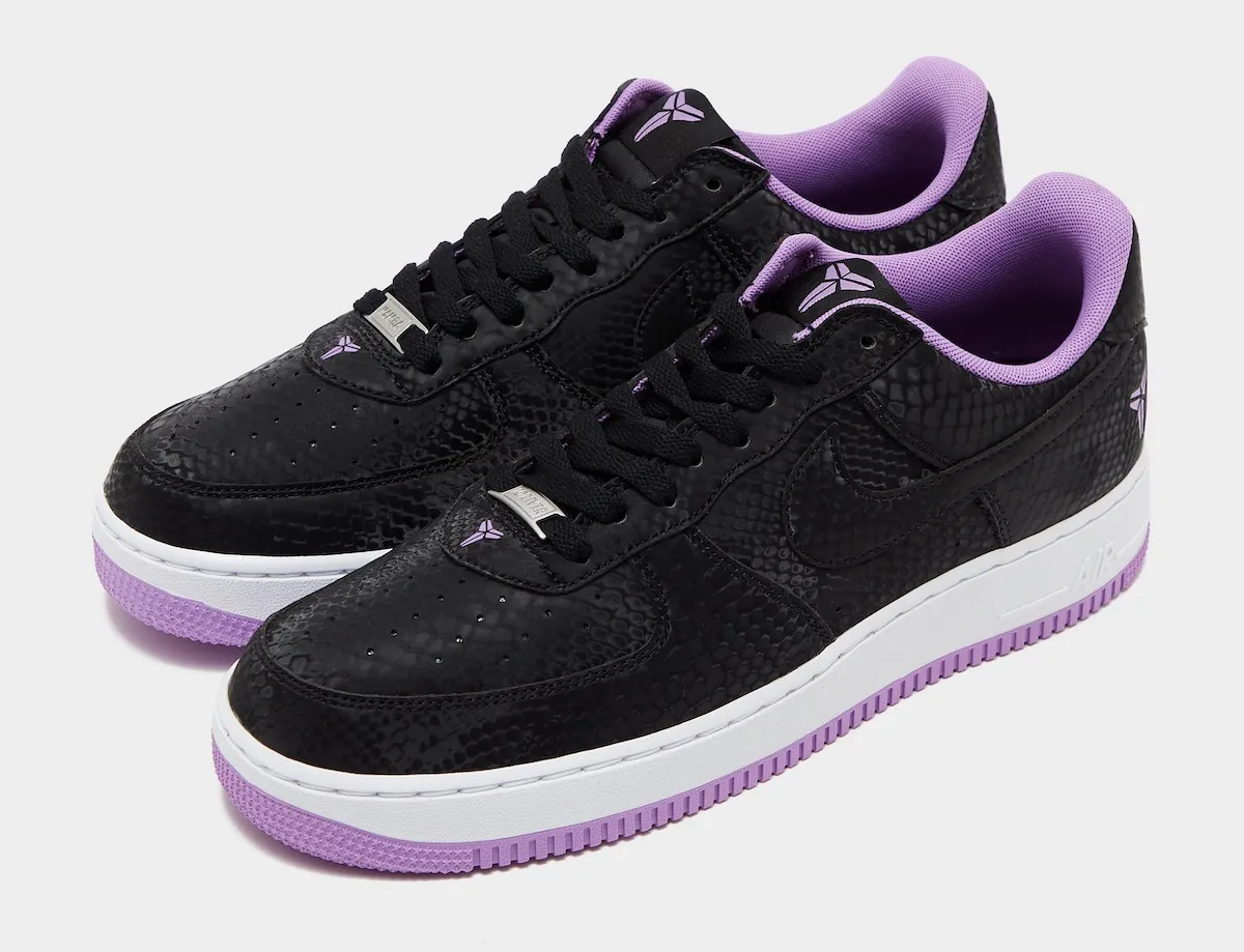 Kobe Bryant x Nike Air Force 1 Low Black Purple Stardust IB0018-007