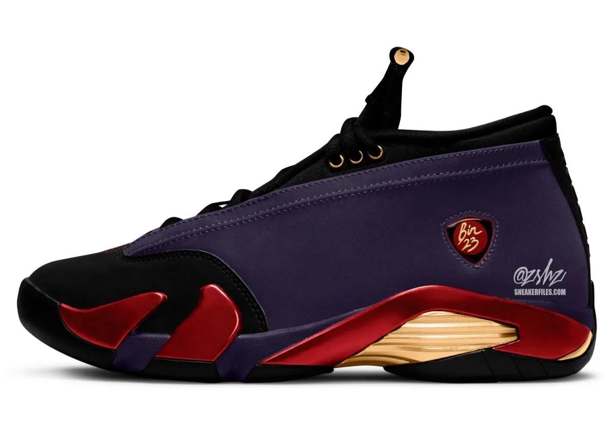 Air Jordan 14 Low BIN 23 IW1185-500 mockup