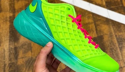Nike Kobe 3 Low Protro「Grinch」が初公開！ネオンライム×レッドレースで9月海外発売へ【IV7127-300】