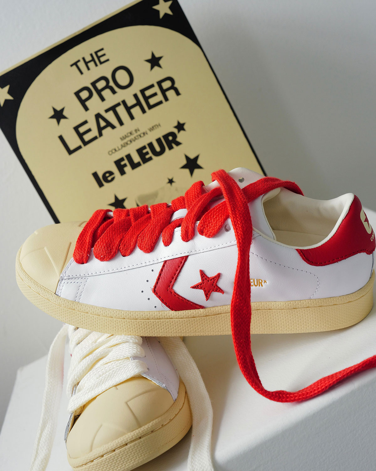 Tyler The Creator Converse Pro Leather White Red