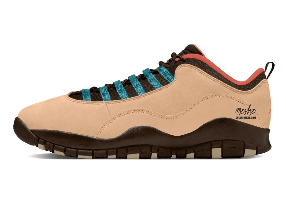 The Whitaker Group x Air Jordan 10 Low mockup