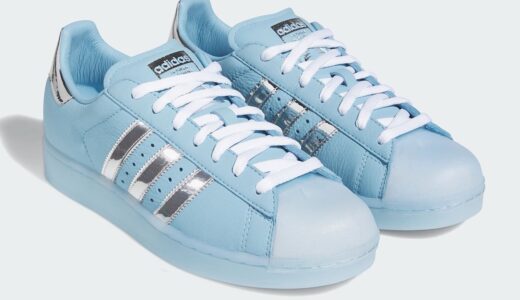 Anthony Edwards × adidas Superstar「Cold Blooded」が9月18日海外発売！シェルトゥを光沢ラバーに置き換えたアイスブルー$110【LA7828】