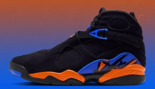 Air Jordan 8「Knicks」が12月24日海外発売！ブラックスエードにオレンジ＆ブルー、MJ3連覇の記憶を宿す$215【IX8479-010】