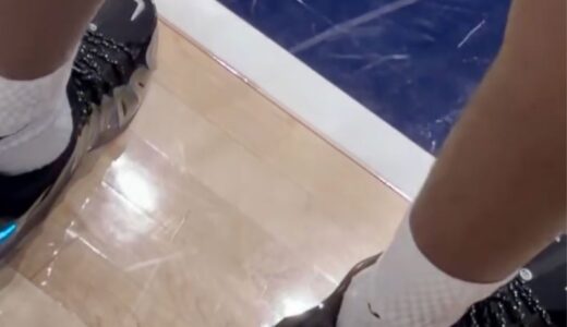 AJ・ダイバンサがNike GT Flightの特注PEを披露！ヒールで巨大スウッシュが発光、ウィザーズのメディアデーで話題に