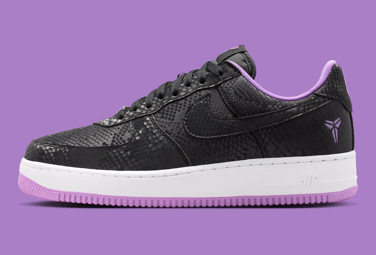 Kobe Bryant x Nike Air Force 1 Low Black Purple Stardust