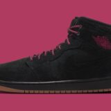 Air Jordan 1 Mid Black Team Red