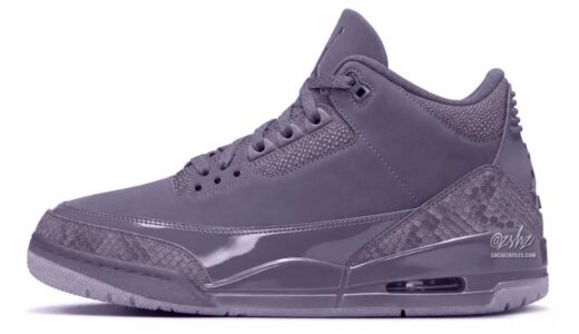 Air Jordan 3 WMNS「Purple Haze」が2027年4月3日海外発売へ！スネーク調×ヌバックのオールパープル、$205【CK9246-500】