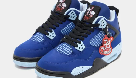 Air Jordan 4 GS「Deep Royal Blue」が2027年2月1日海外発売！エミネム版に似たブルー配色のキッズ限定、グレードスクール$165【IU4601-400】