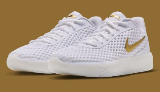 Nike LeBron Witness 10「White」が2026年ホリデー海外発売！メッシュ全面の白に金のスウッシュが映える$105【IQ9847-100】
