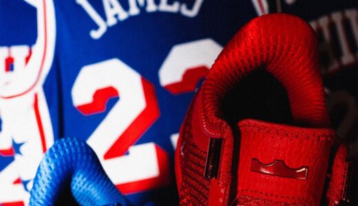 Nike LeBron 24「76ers」が76足限定でフィラデルフィアのポップアップに登場！左右で赤と青が分かれるアシンメトリー$200【JV8565-400】